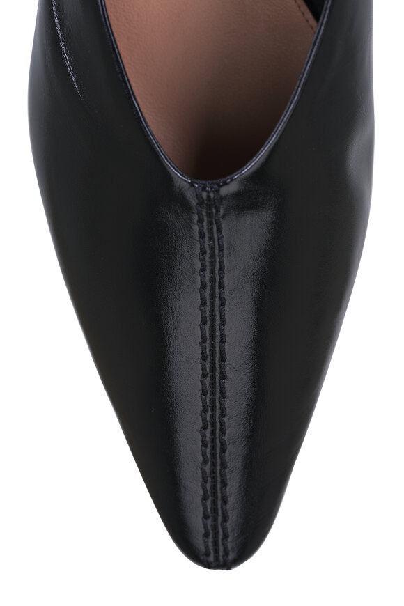 Bottega Veneta Vesta Black Leather Kitten Heel Mule, 35mm - view 7