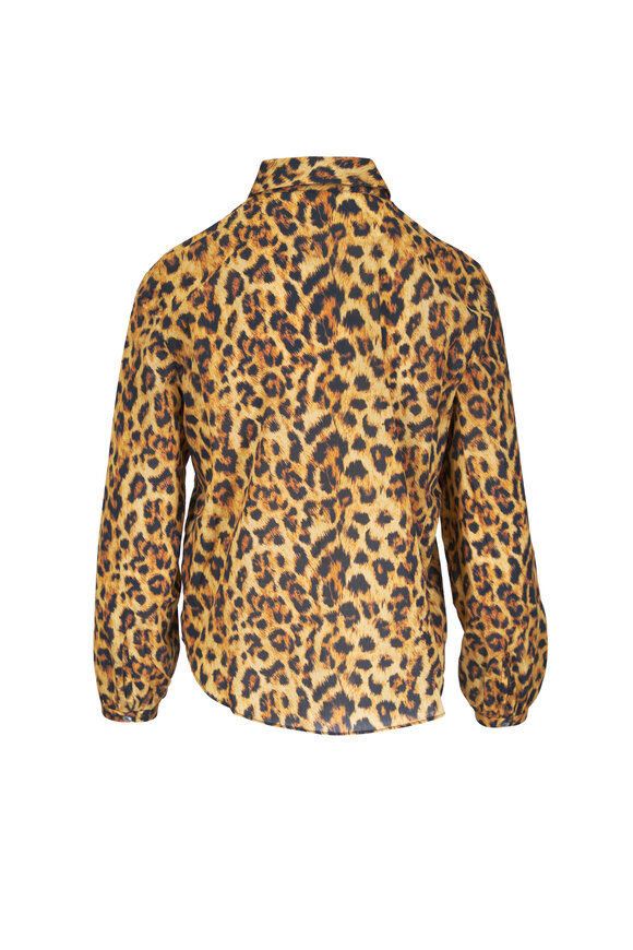R13 Animal Print Ruffle Blouse - view 2