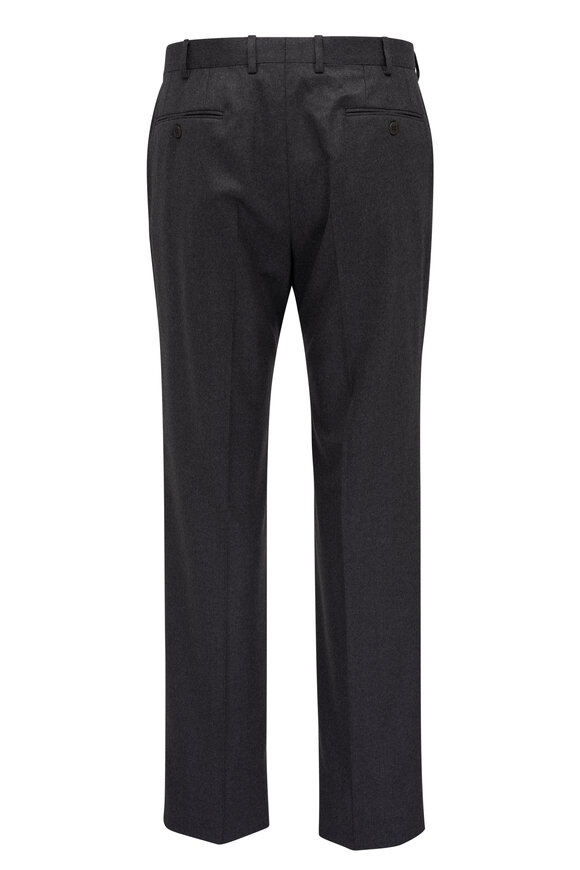 Brioni - Charcoal Gray Wool & Cashmere Flannel Pant