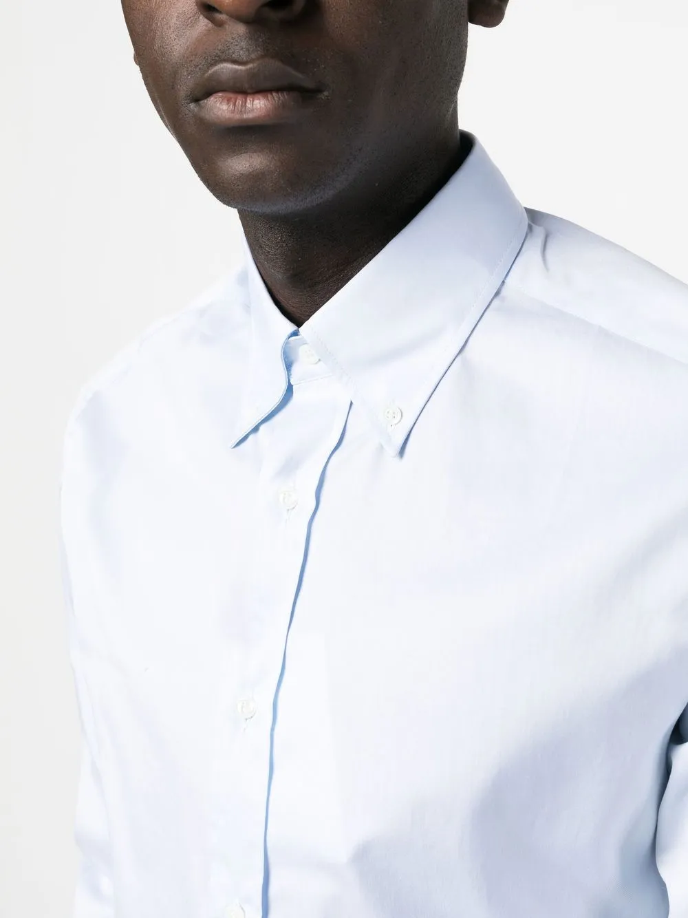 BRUNELLO CUCINELLI リネンジャージーシャツ　ネイビー×ホワイト BRUNELLO CUCINELLI リネンジャージーシャツ ネイビー×ホワイト