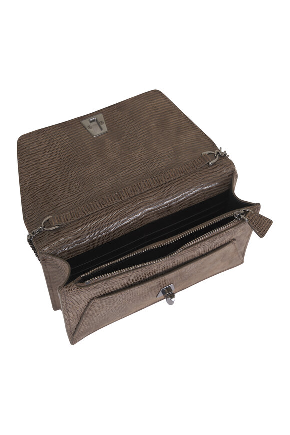 Akris Anouk Taupe Envelope Shoulder Bag - view 5