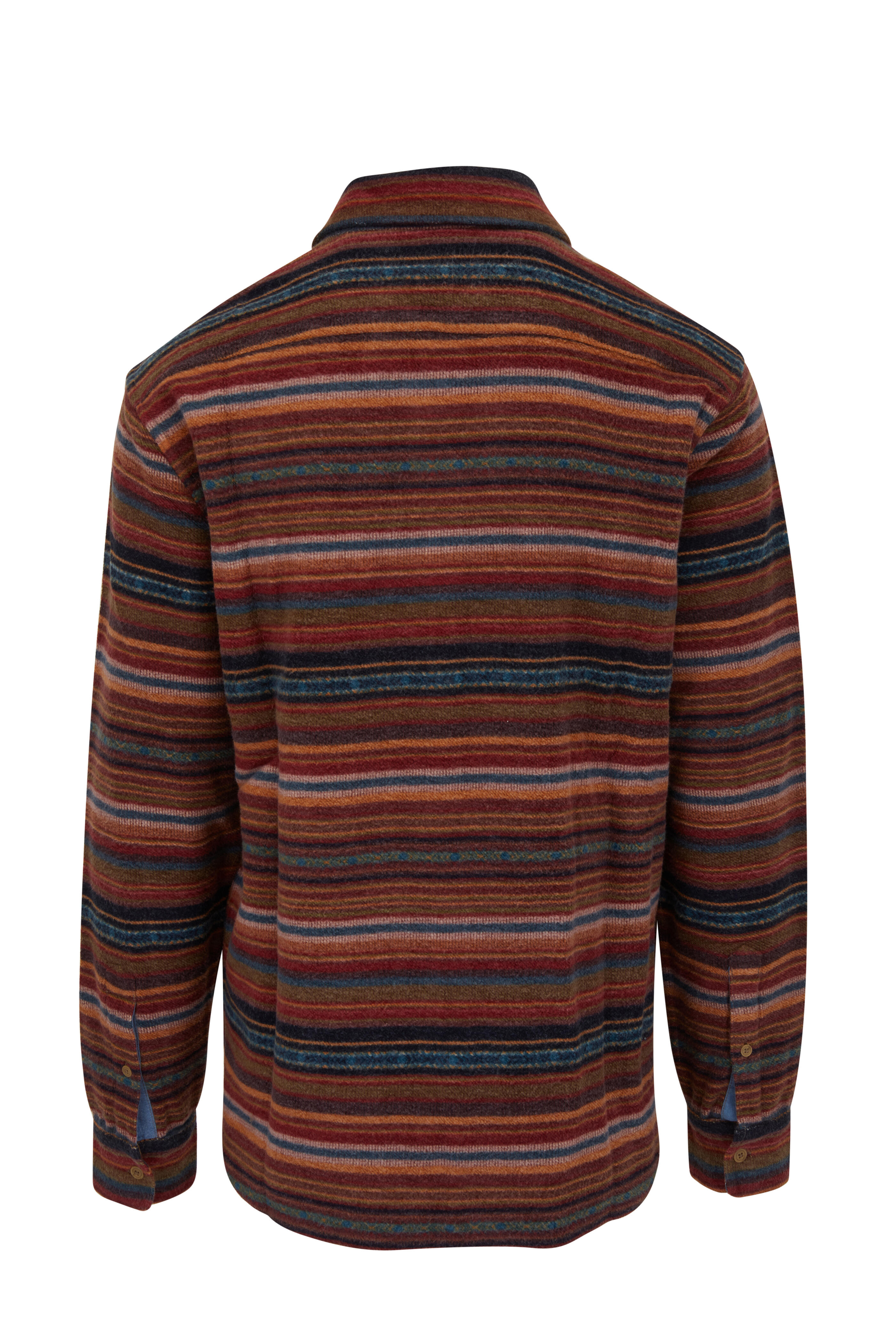 Faherty Brand - Rust Stripe Juneau Overshirt