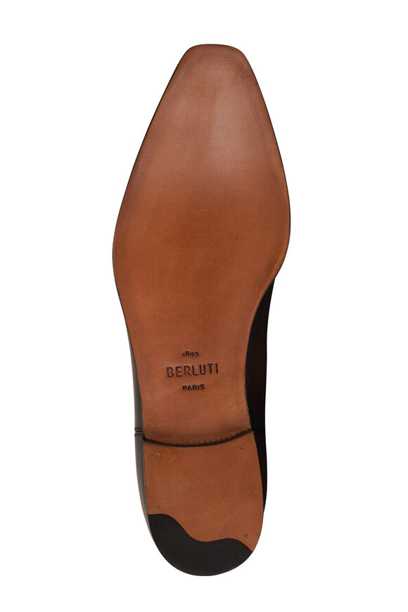 Berluti - Blake Black Wood Brown Leather Chelsea Boot 