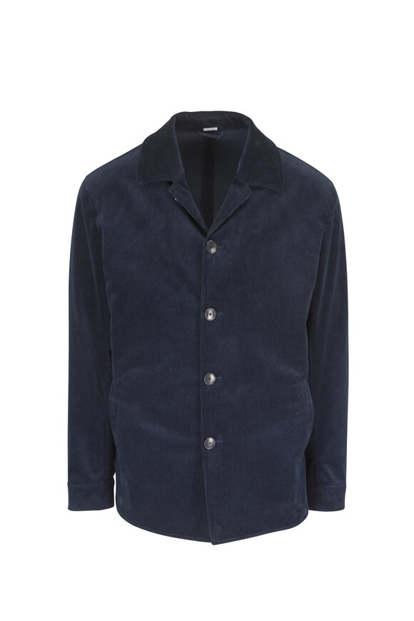 Atelier Munro Dark Blue Corduroy Jacket - view 1