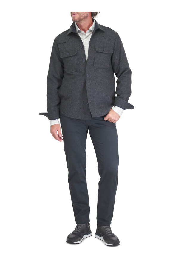 Tintoria Medium Gray Overshirt - view 2