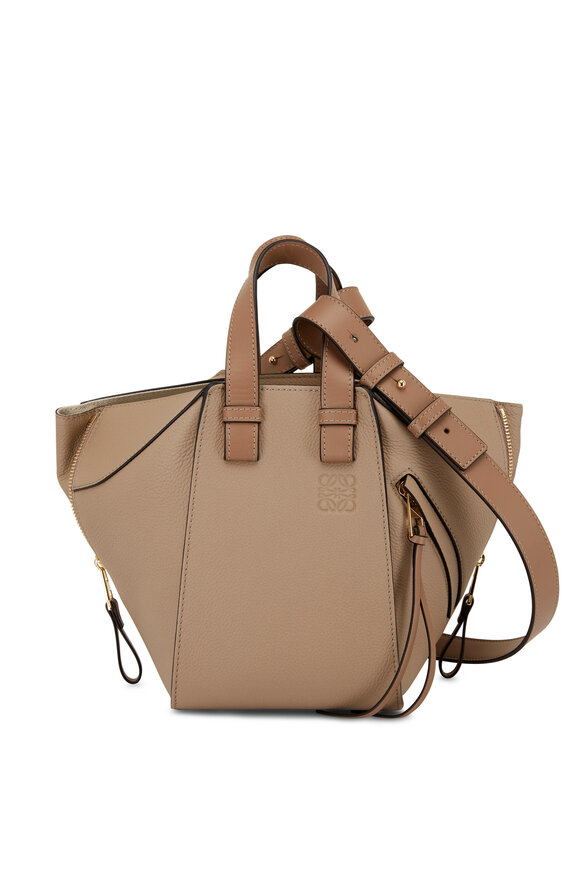 Loewe -  Compact Hammock Sand Leather Bag 