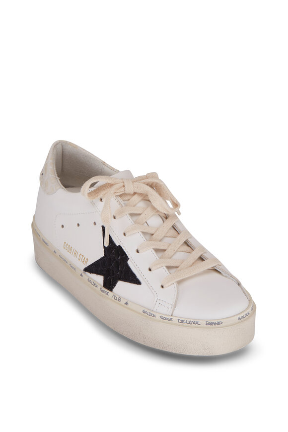 Golden Goose - Hi Star Classic White & Embossed Star Sneaker