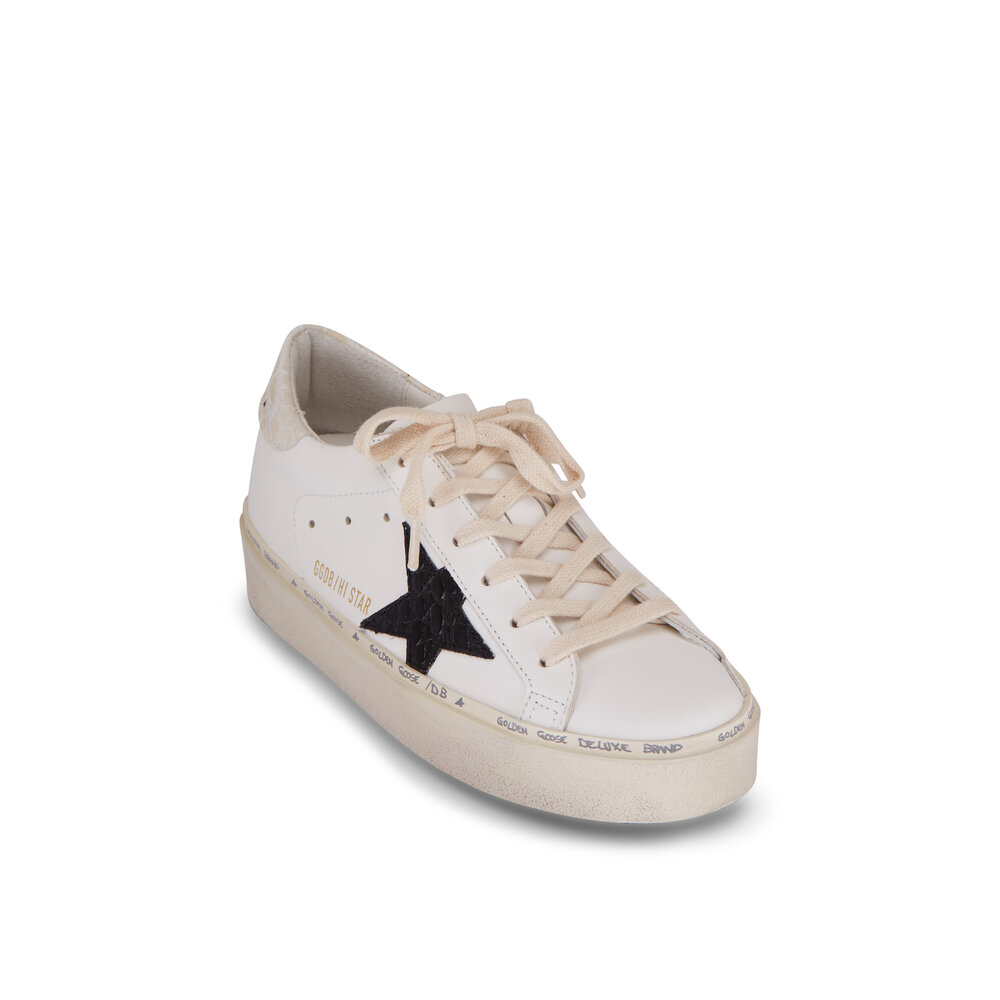 Golden Goose - Hi Star Classic White & Embossed Star Sneaker