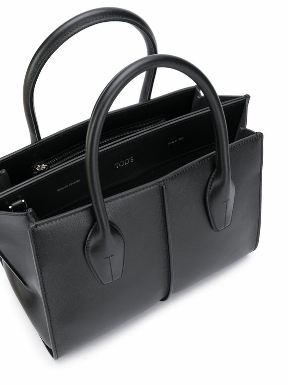 Tod's - Manici Black Leather Medium Shopper Tote