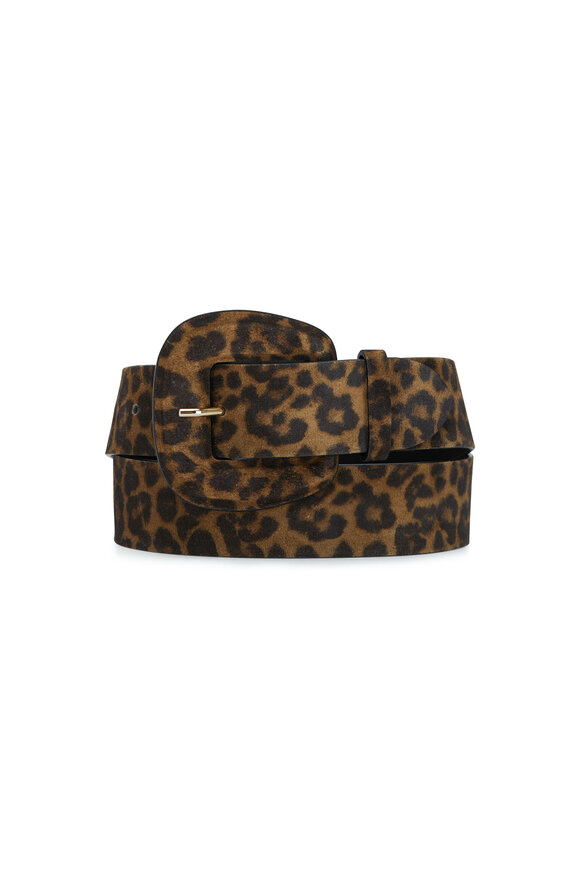 Veronica Beard - Elsy Leopard Print Leather Belt