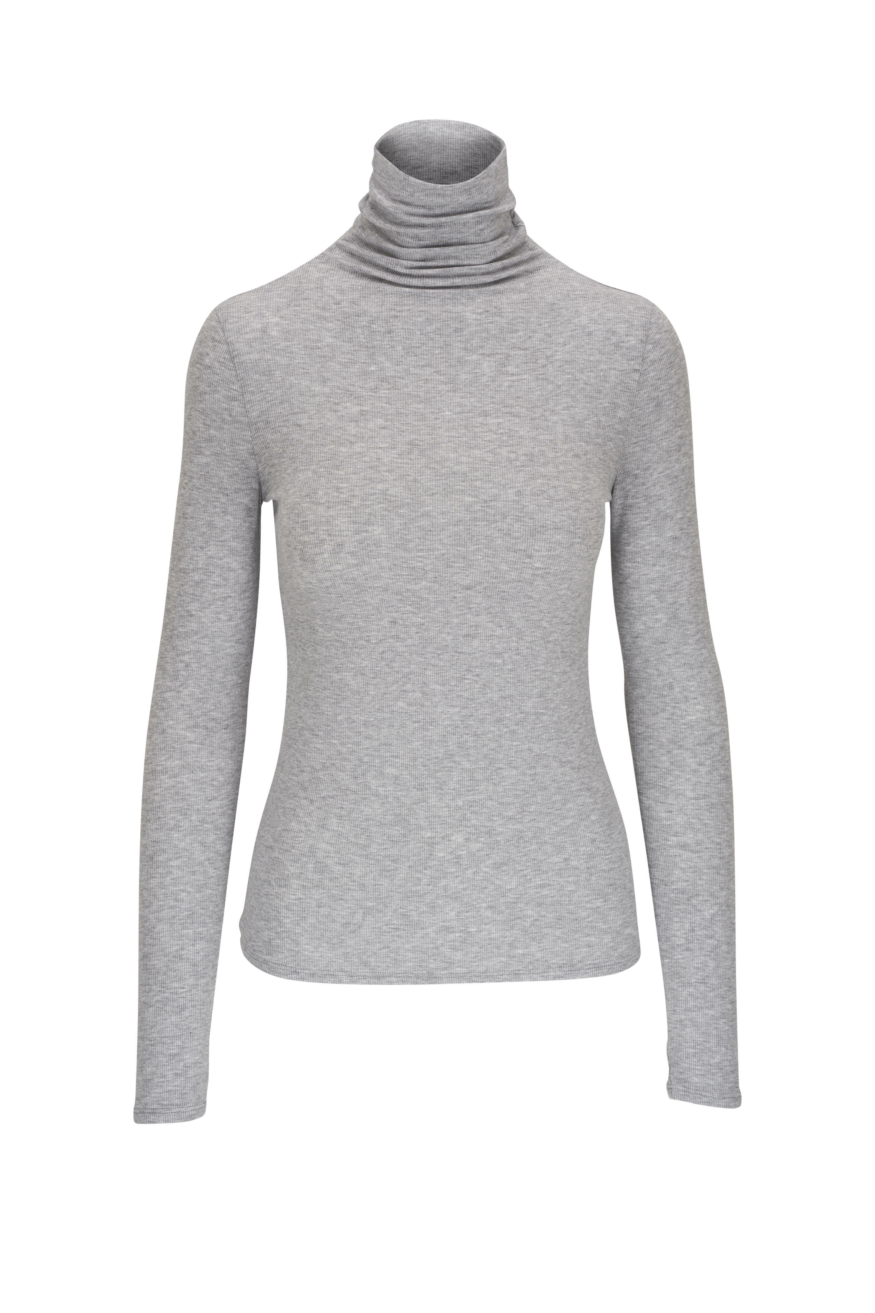 AG Gray Turtleneck Top Mitchell Stores