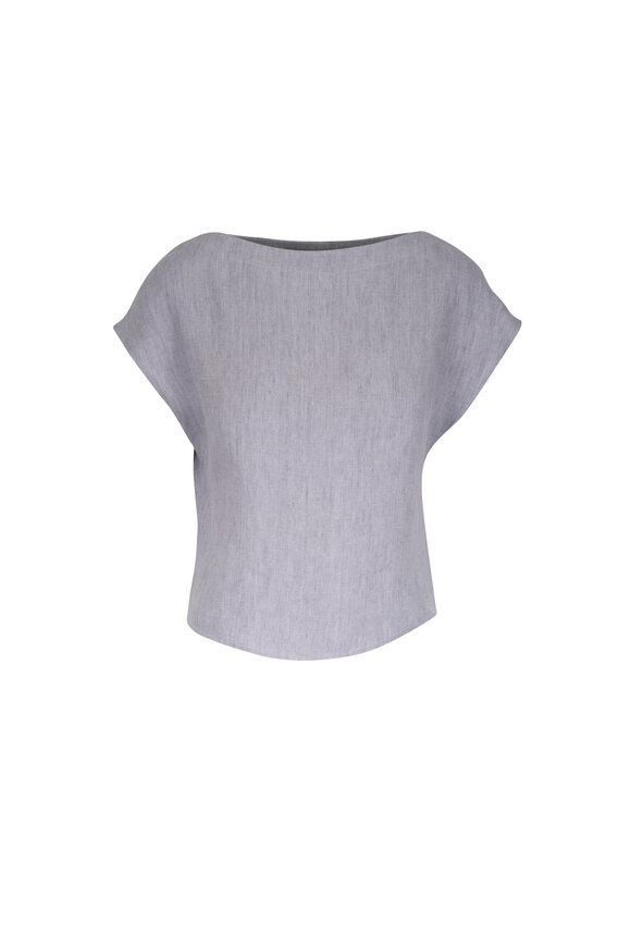 TWP Simple T Light Heather Gray Hemp Top