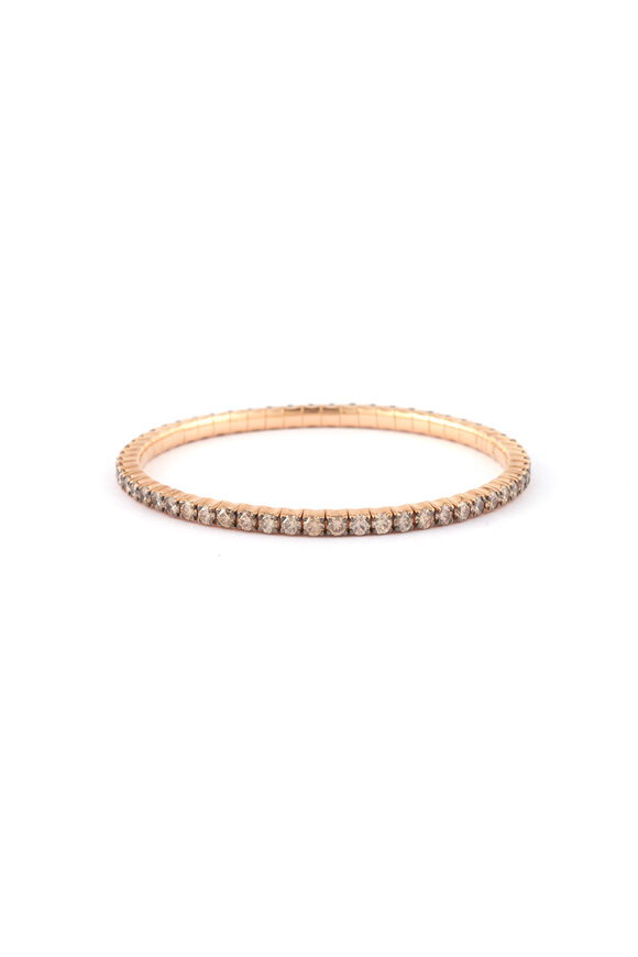 Sylva & Cie Chocolate Diamond Stretch Flex Bracelet