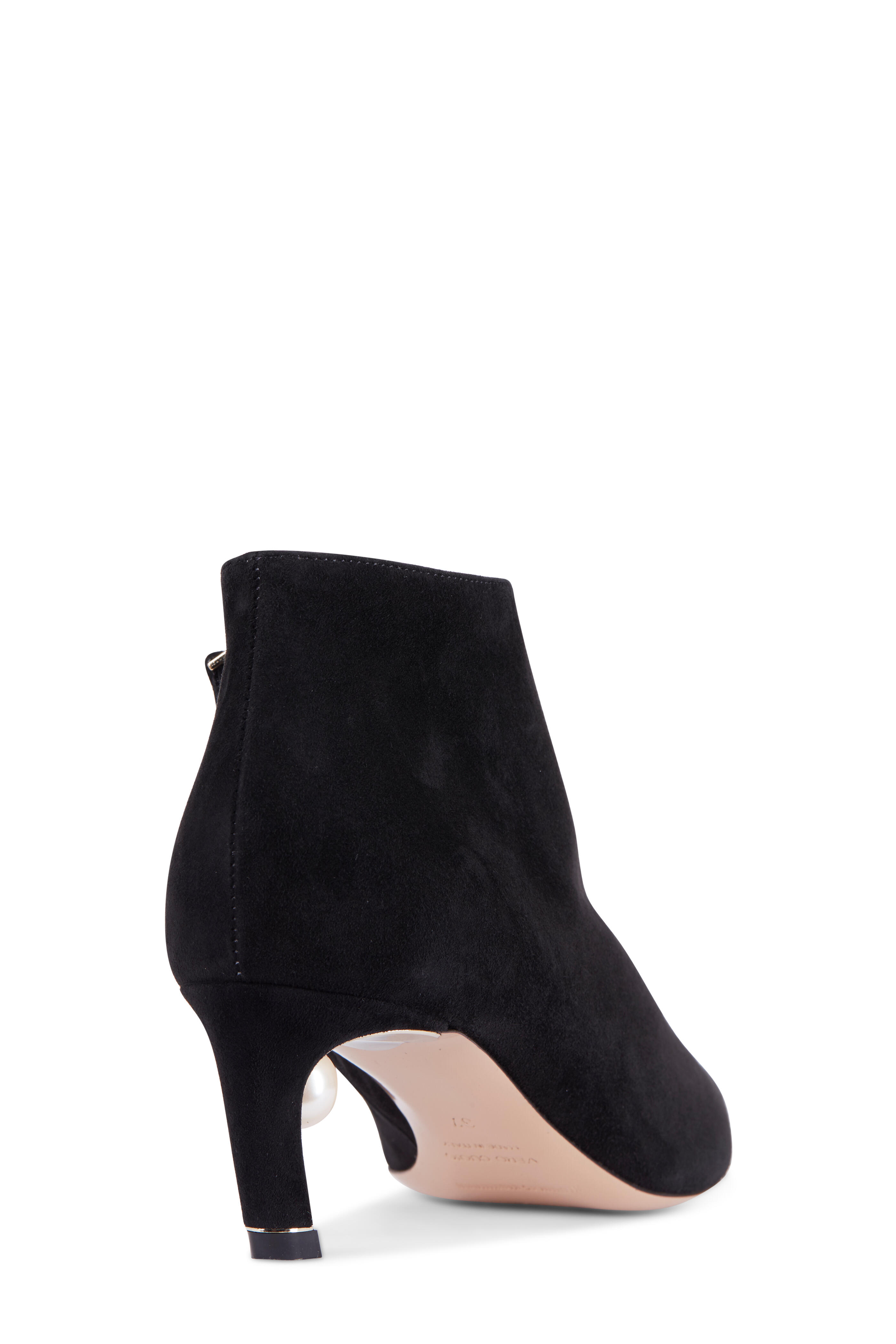 Nicholas Kirkwood + Shearling-trimmed Leather Ankle Boots