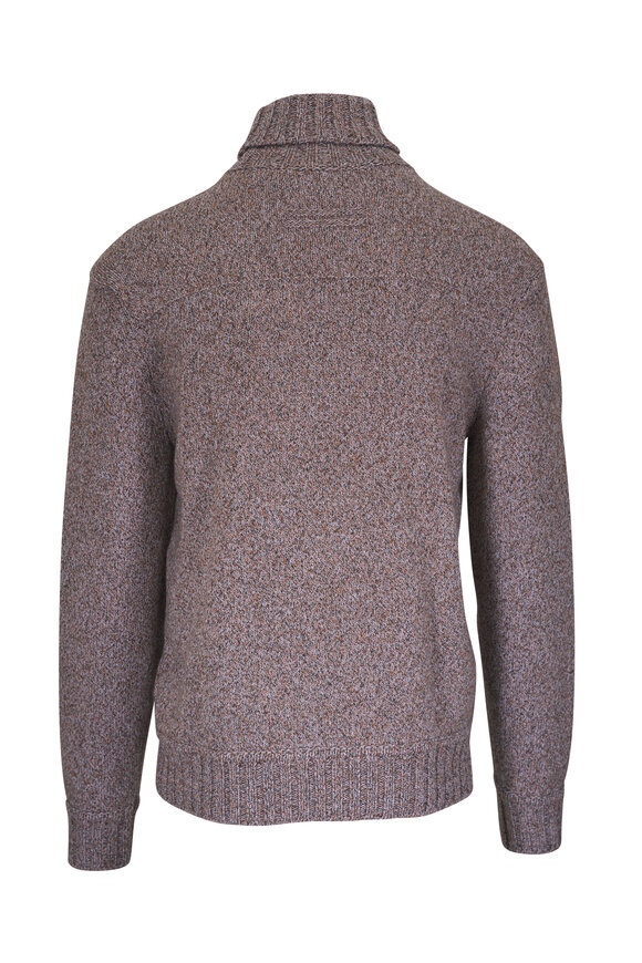 Zegna - Oasi Brown Cashmere Turtleneck