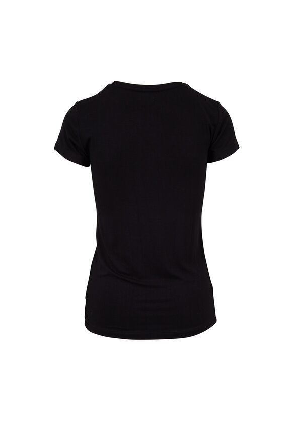 L'Agence - Black Short Sleeve T-Shirt