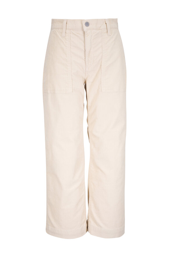 AG Saige Ivory Wide Leg Crop Pant