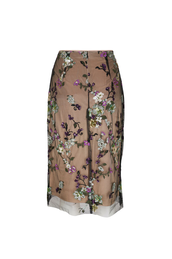 Vince - Begonia Dewberry Sequin Skirt 