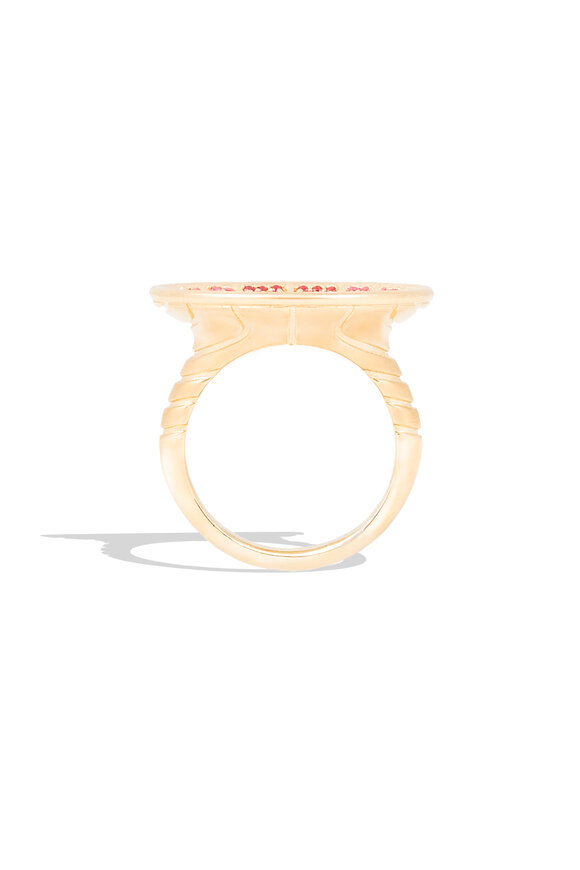 Campbell + Charlotte Revel Ruby & Sapphire Large Dimensional Ring - view 3