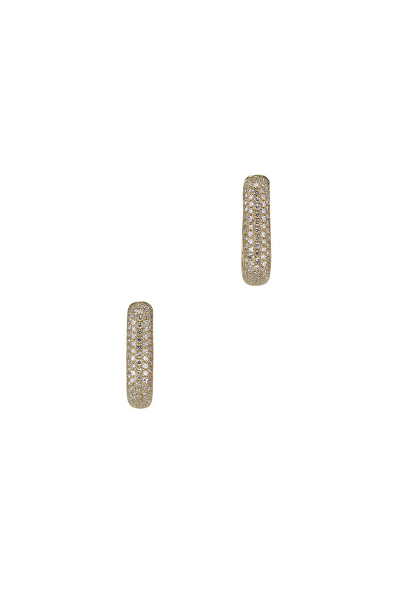 Kai Linz - Chubby Diamond Huggie Earrings