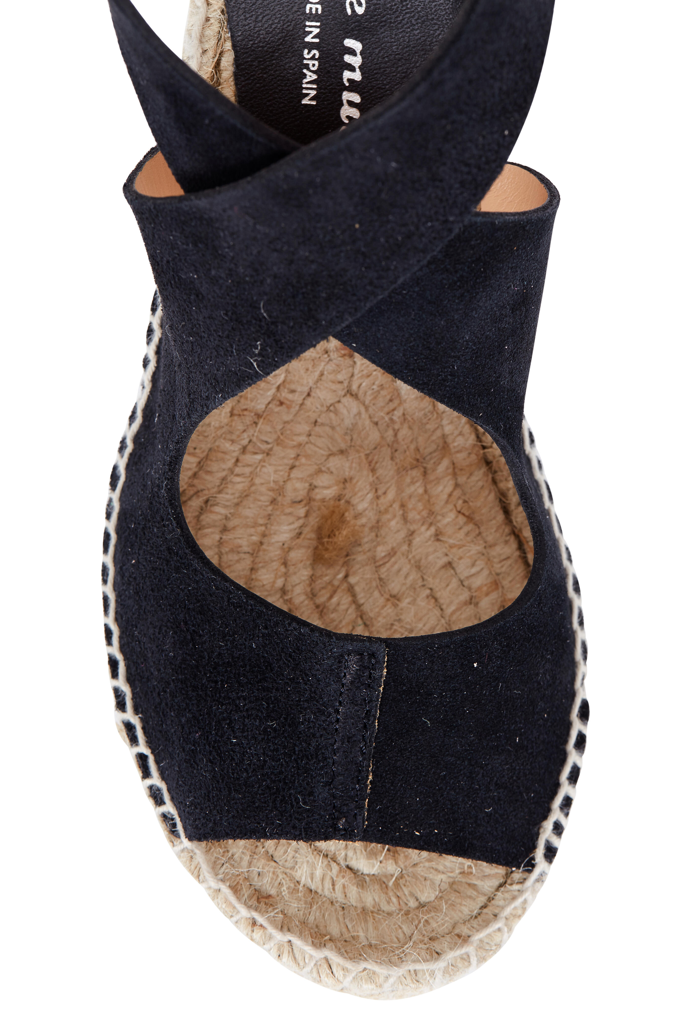 Bettye Muller - Mobile Black Suede Wedge Espadrille, 75mm