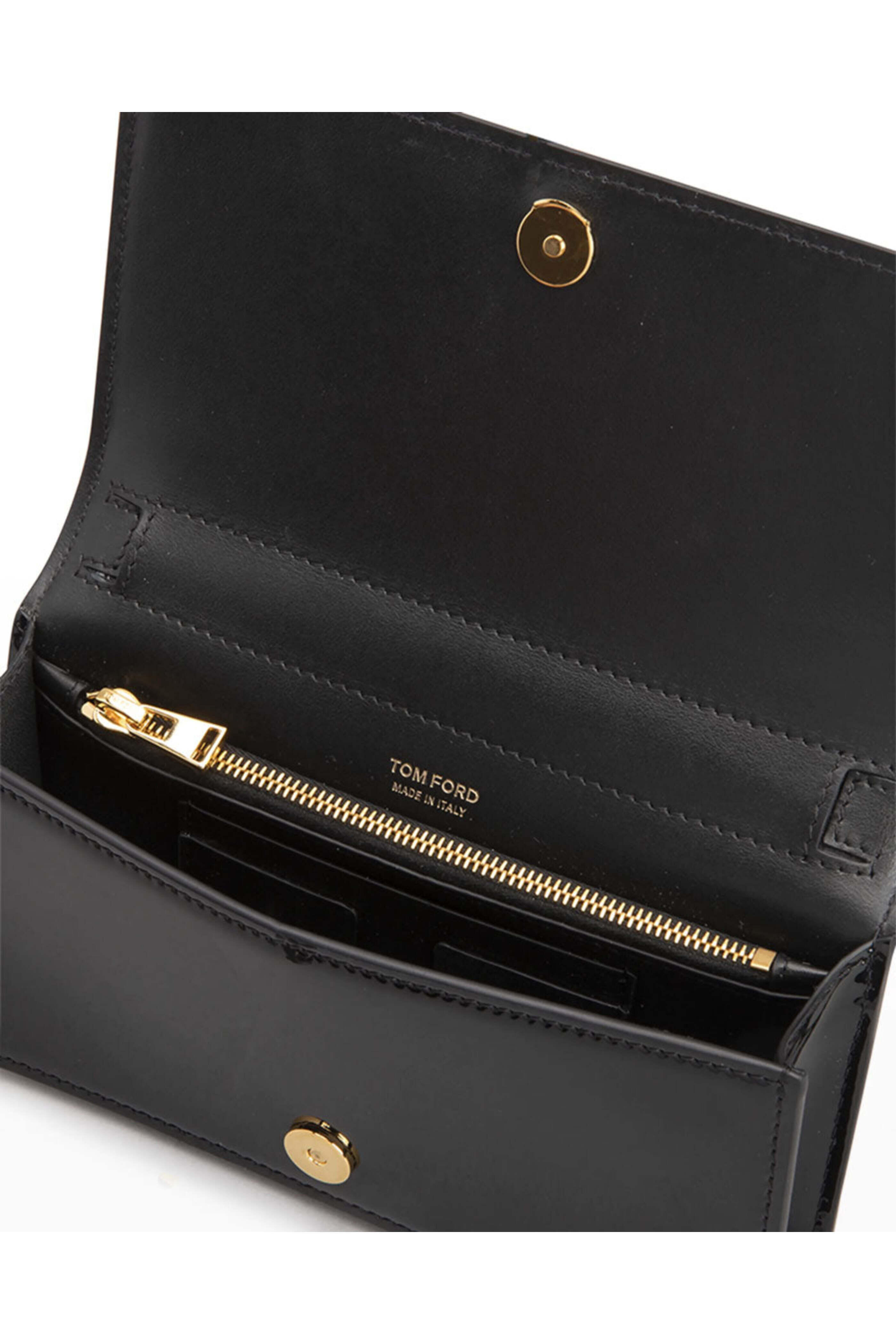 Tom Ford - Mini Patent Leather Crossbody Bag in Black