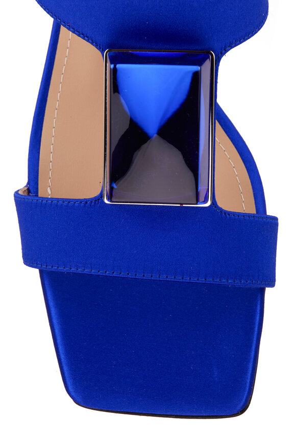 Paul Andrew - Cube Cobalt Blue Demi Wedge Sandal, 25mm 