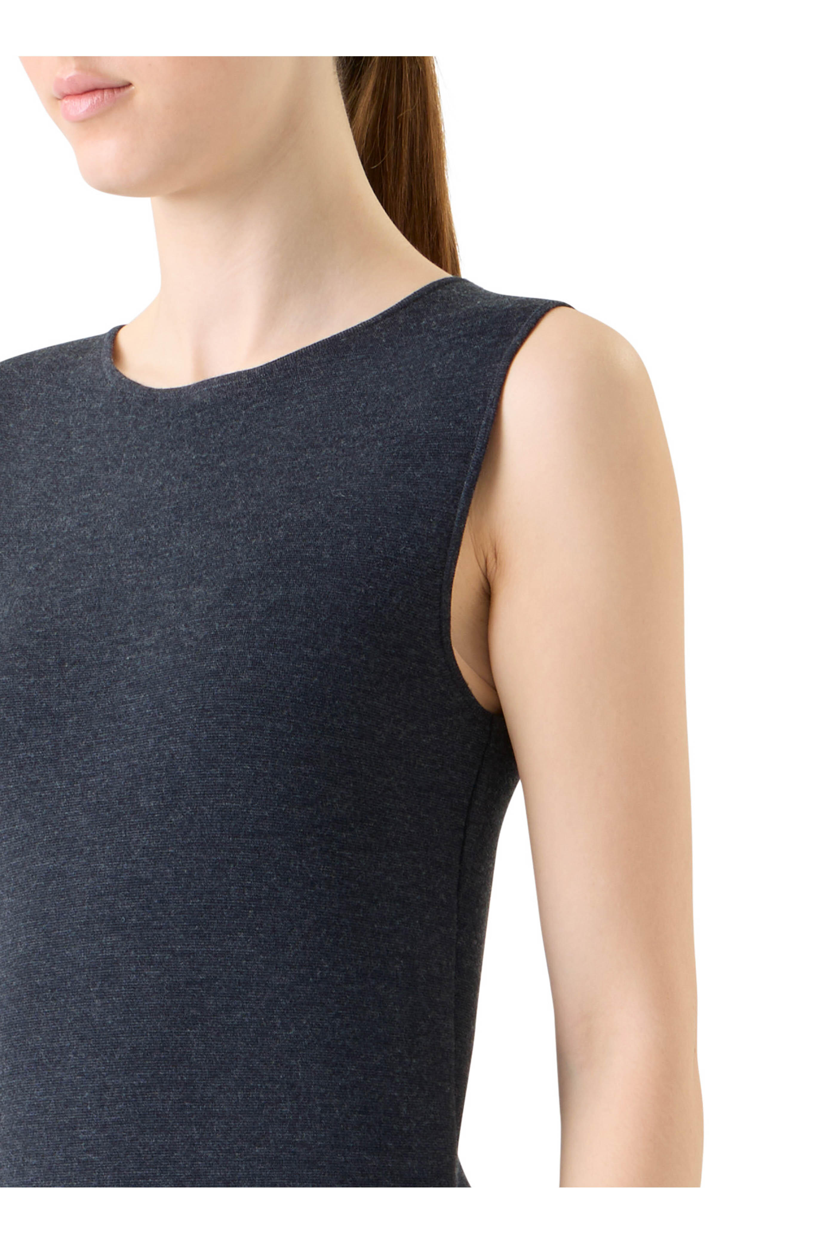 Akris Punto - Charcoal Gray Tube Milano Knit Dress