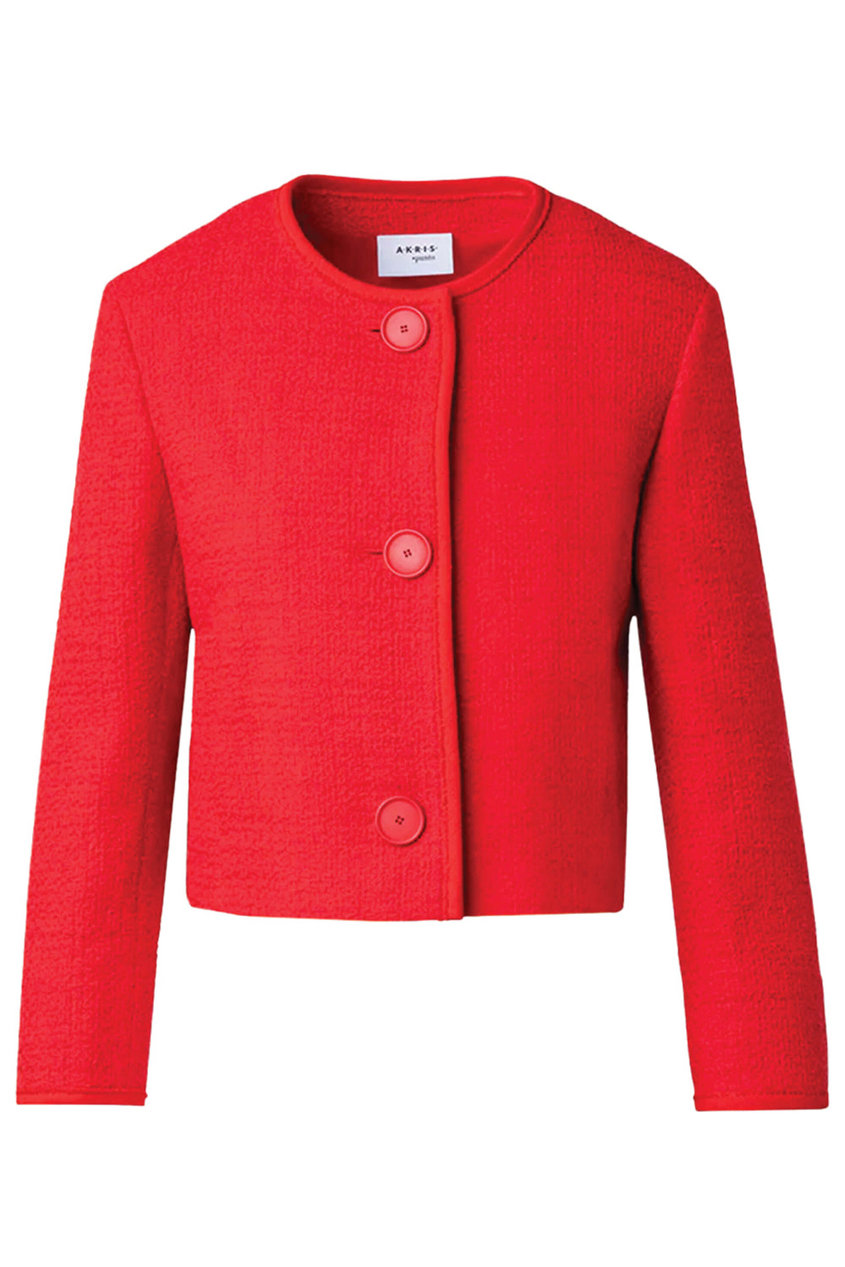 アクリス　AKRIS punto ツイード　ジャケット Akris Punto - Red Boucle Tweed Jacket | Mitchell Stores