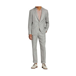 【★エレガント★】Brunello Cucinelli ☆ リバーシブルトップ Brunello Cucinelli - Medium Gray Wool & Cashmere Quarter Zip