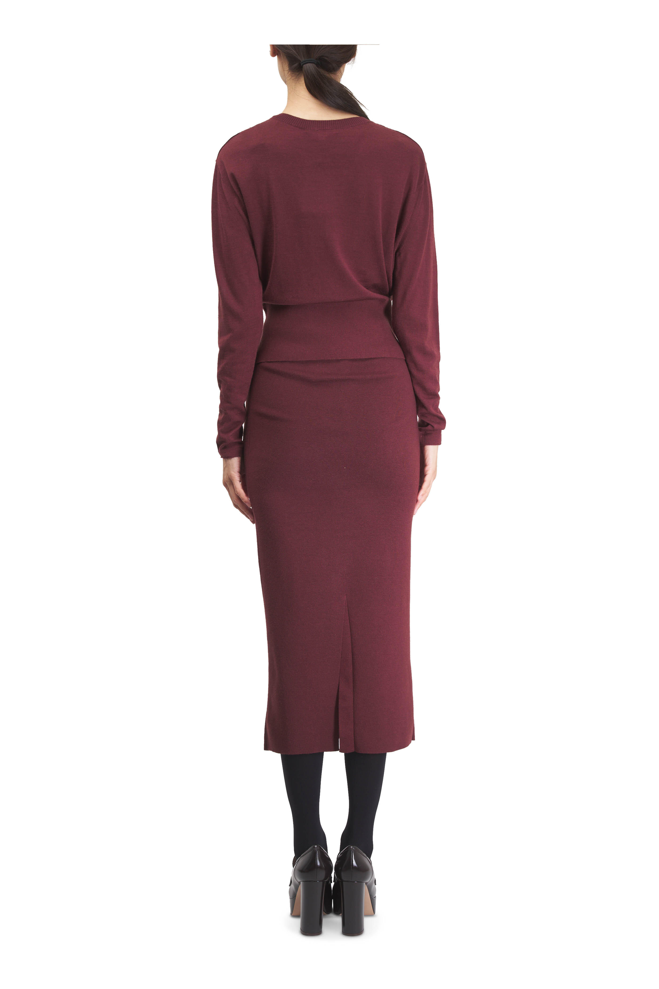 Dorothee Schumacher - Essential Ease Deep Red Brown Cardigan
