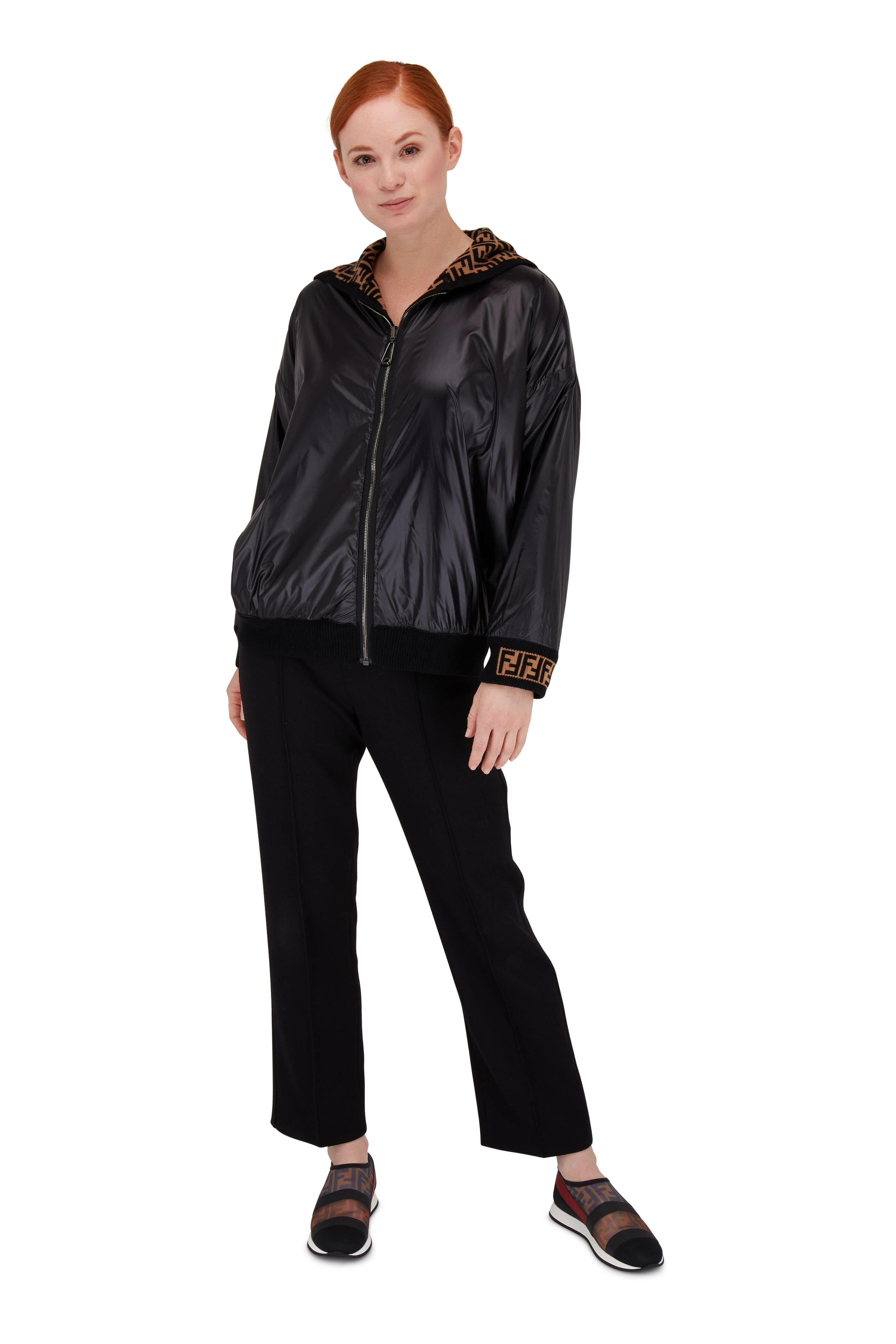 Fendi - Black Zucca Mesh Sneaker