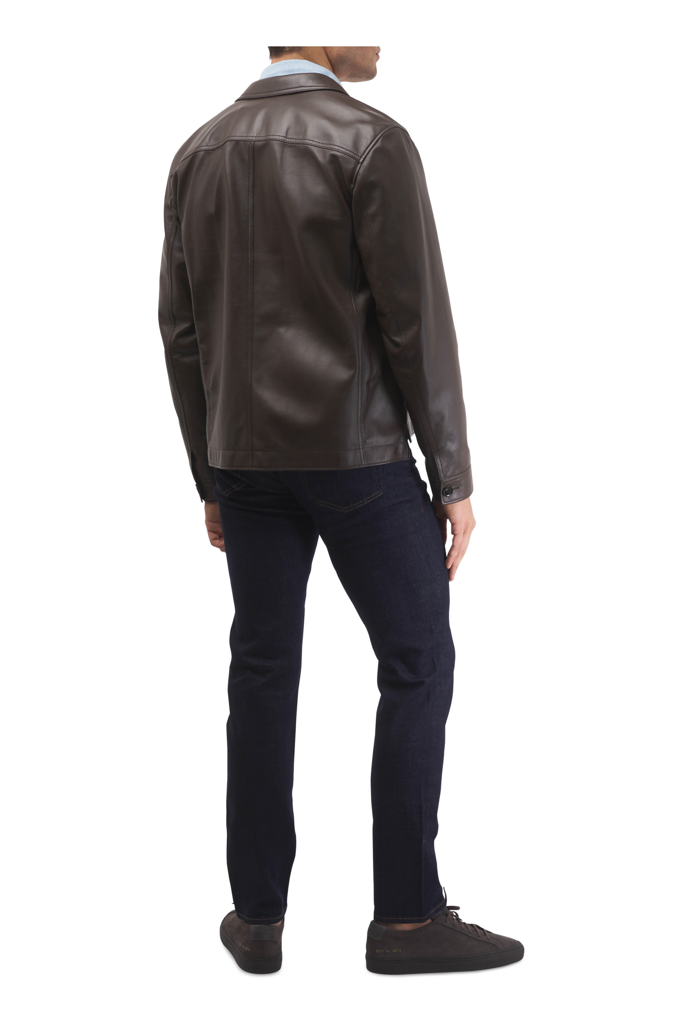 Tom Ford - Brown Leather Overshirt