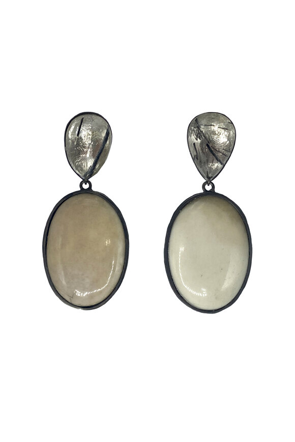 K. Brunini Jewels Sterling Silver Tourmaline Drop Earrings - view 1