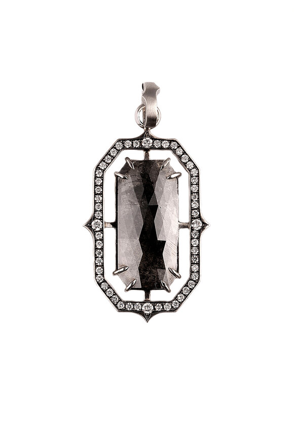Sylva & Cie - Platinum Rough Diamond Pendant