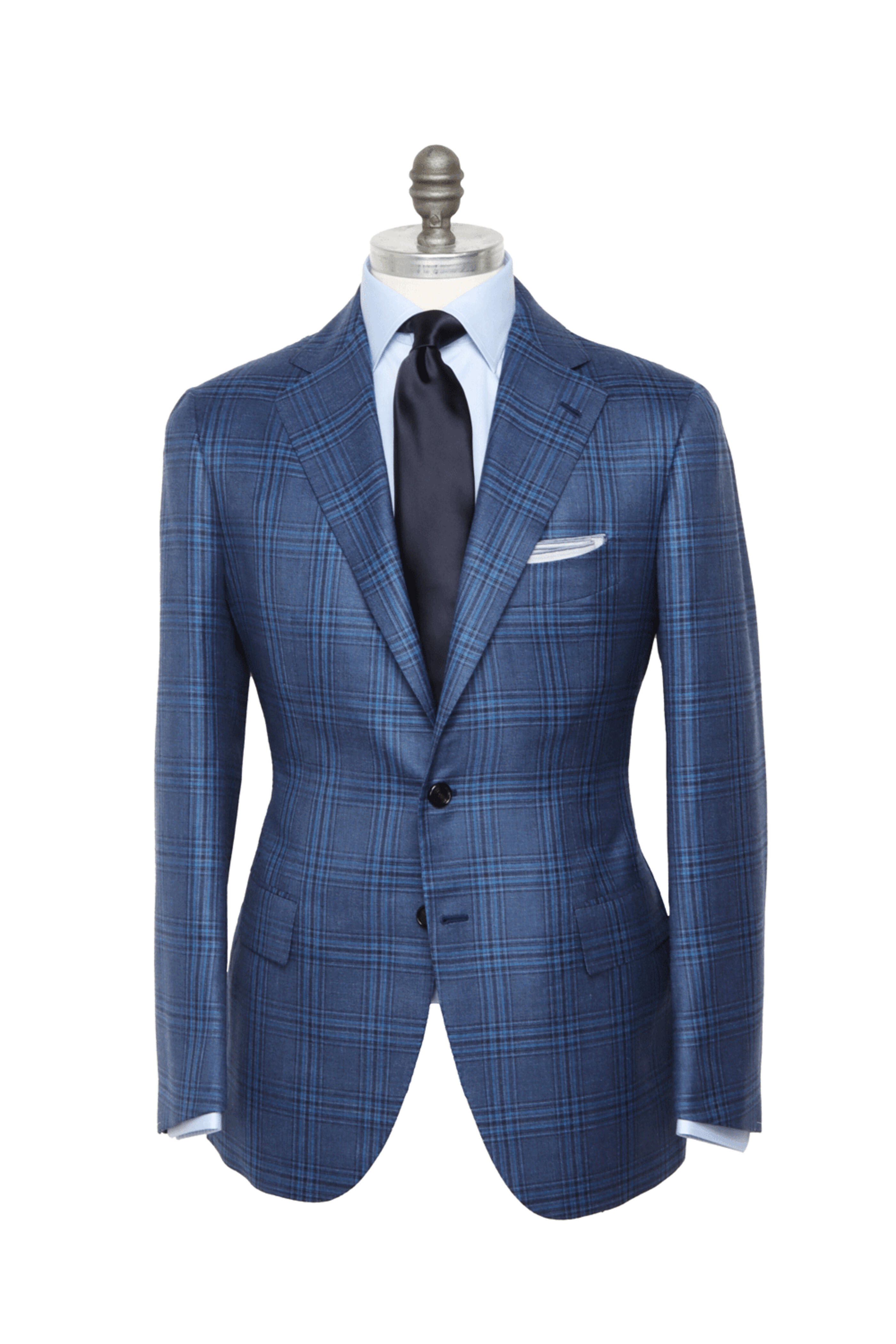 Cesare Attolini - Blue Glen Plaid Sportcoat | Mitchell Stores