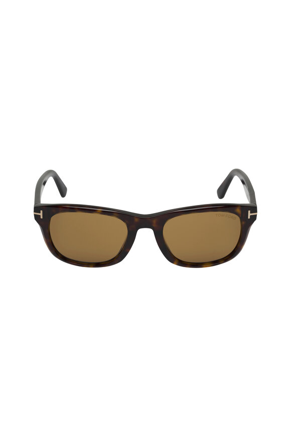 Tom Ford Eyewear - Kendel Havanna Brown Mirrored Sunglasses