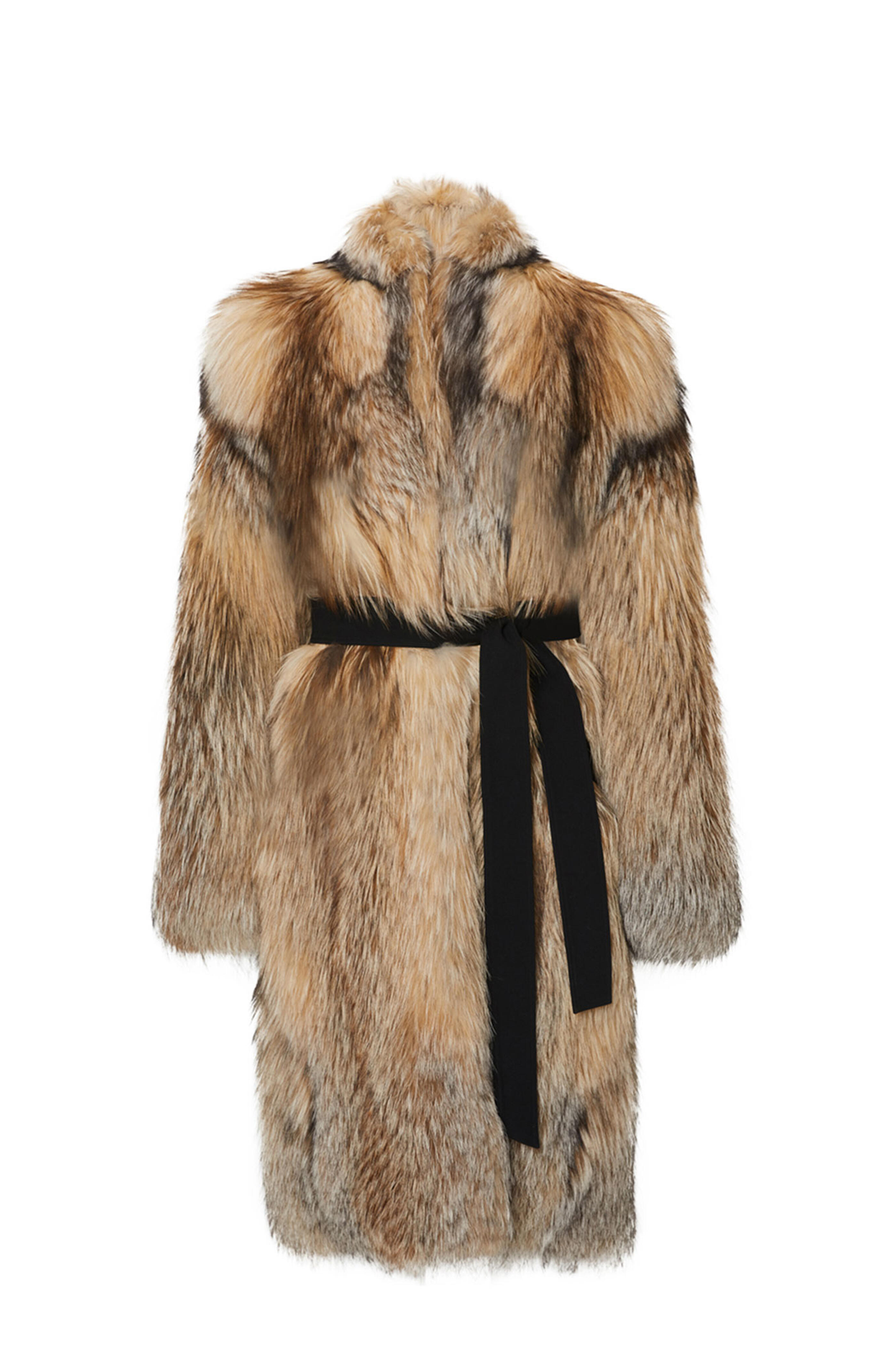 LaPointe - Natural Smokey Fox Cocoon Coat | Mitchell Stores