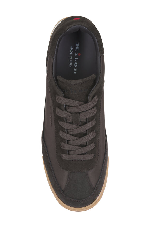 Kiton Brown Suede Sneaker - view 3