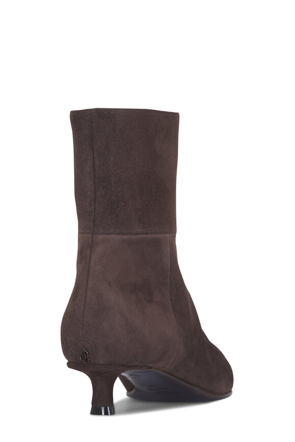 Jimmy Choo Lory Chocolate Suede Boot, 35mm - view 3