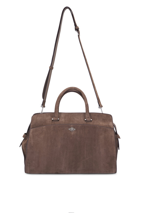 Givenchy - Pandora Anthracite Crinkled Leather Medium Bag