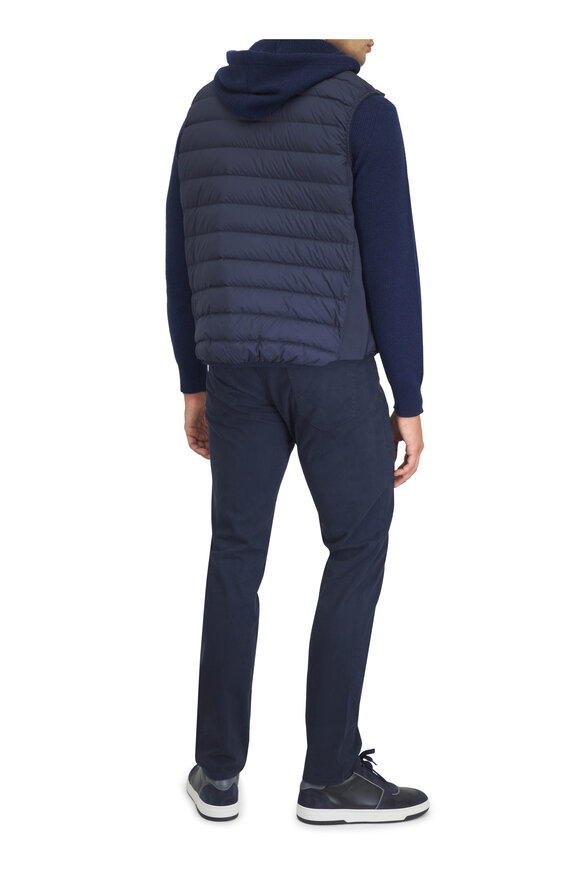 To Boot New York Lennon Navy Blue Leather & Suede Sneaker - view 4