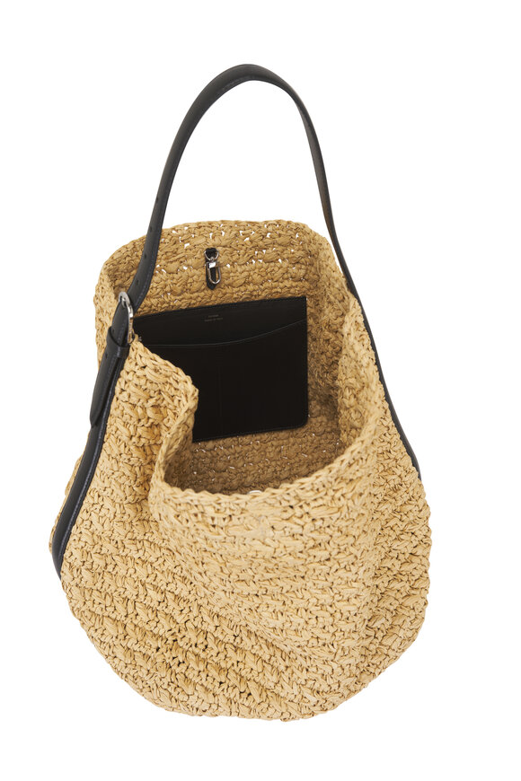 Totême Natural Belted Raffia Tote - view 5