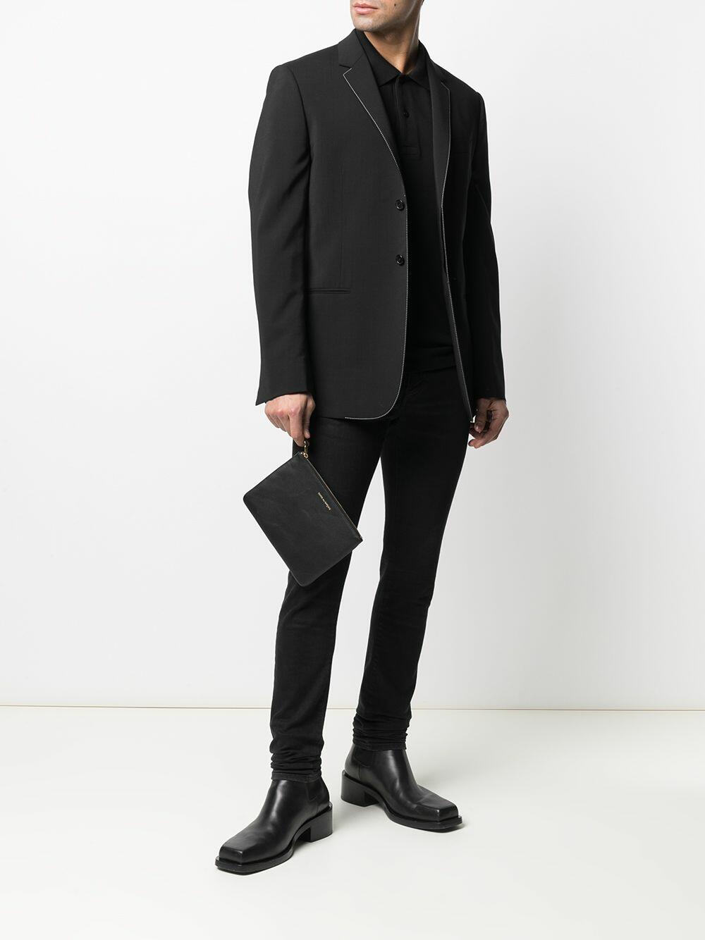 Tom Ford - Black Short Sleeve Piqué Tennis Polo