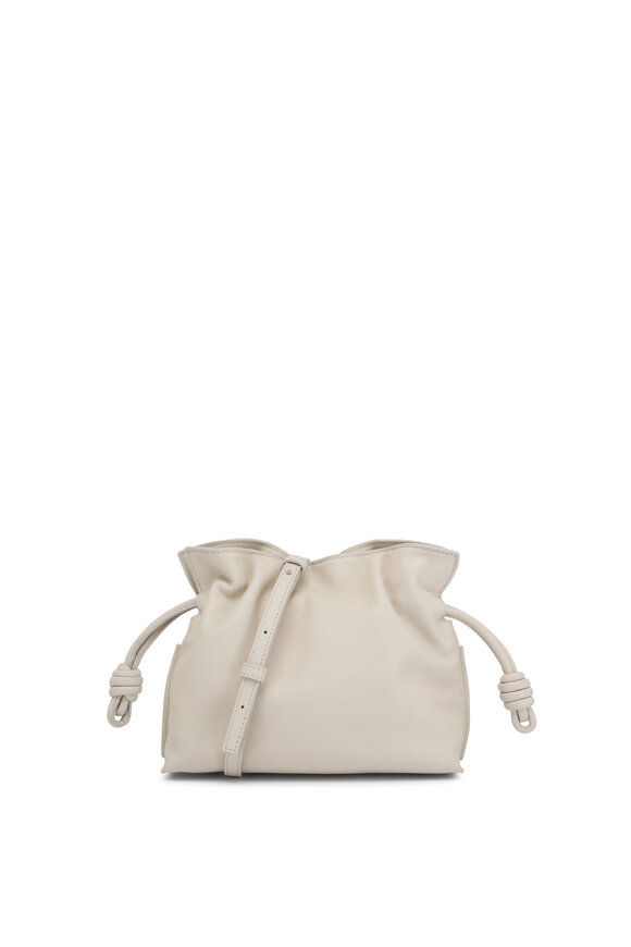 Loewe - Mini Flamenco Sea Salt Leather Knot Clutch